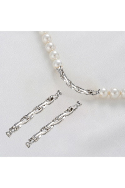 Choice قطعة واحدة من الذهب الأبيض، مطلية بالذهب عيار 18 قيراطًا، موصلات للمجو...