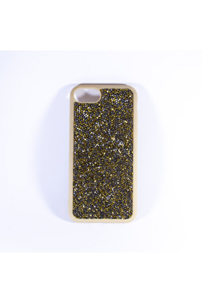 I SAFE غطاء حماية صلب لامع لهاتف آيفون 8 ذهبي