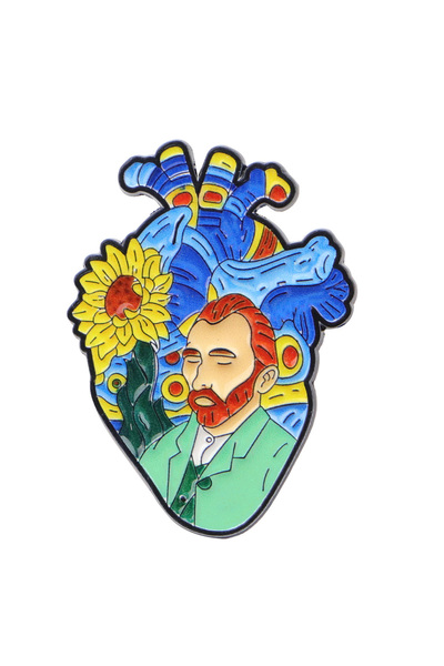 Choice 1 دبوس فني مزين بالمينا على شكل زهور للنساء، دبوس معدني، مجوهرات، ملاب...