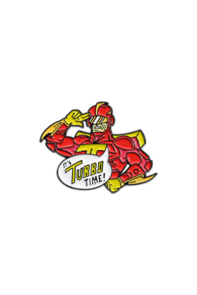 Choice QHXZ2378 Cartoon Anime Role It's Turbo Time Brooch Enamel Pins Funny B...