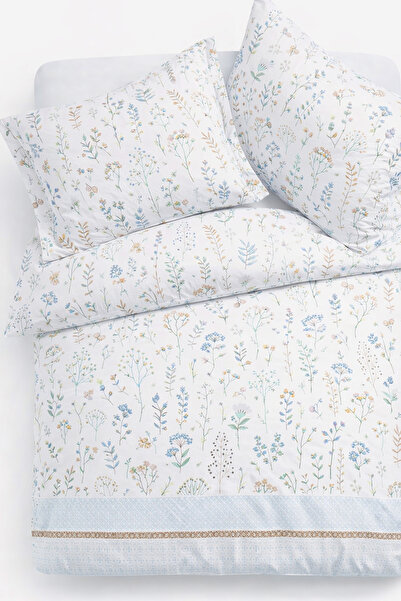 İQON Double Duvet Cover Set Ivy White Setçi̇ft