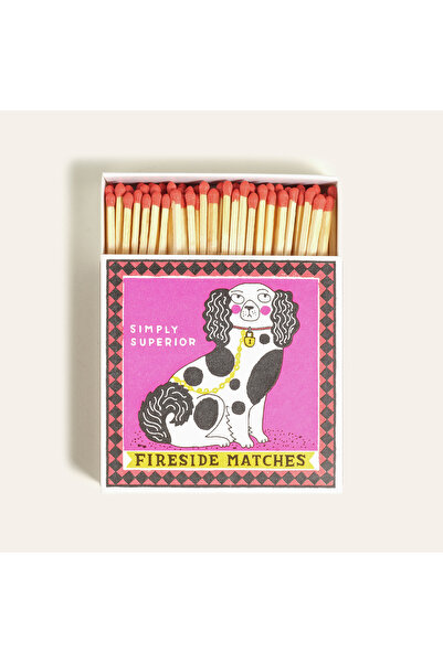 Zsa Zsa Zsu Staffordshire Figure Ahşap Kibrit Hediyelik Eşya 11x11x3 Cm Renkli