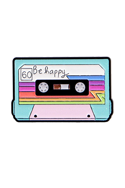 Choice 6 دبابيس بروش عتيقة من عام 1985، مصنوعة من شريط لاصق ومينا، تُستخدم كد...