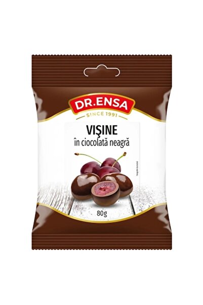 Dr.Ensa Vișine în ciocolată neagră 80g