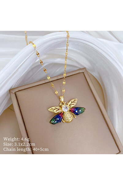 Choice قلادة NY0107 من الفولاذ المقاوم للصدأ 316L، بتصميم حيواني ملون على شكل...