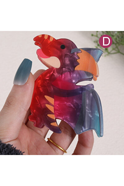 Choice مشبك شعر جميل على شكل ديناصور، قطعة واحدة، مشبك شعر لطيف، حامل ذيل حصا...