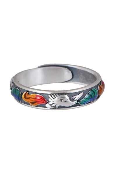 Choice Type1 Adjustable Adjustable Enamel Fox Ring, Stainless Steel Color Pai...