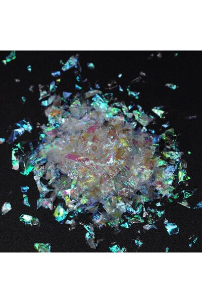 Choice رقائق راتنج لامعة ملونة متعددة الألوان، 20 غرام/عبوة، رقيقة للغاية، مث...