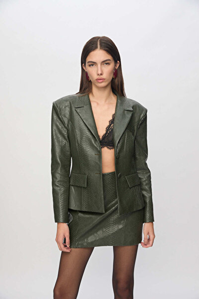 SAGAZA Broole Vegan Leather Skirt