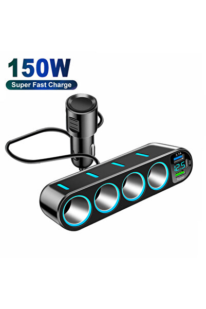 choice2 7 in 1 12V/24V Car Cigarette Lighter 120W Car Charger PD QC USB Quick...