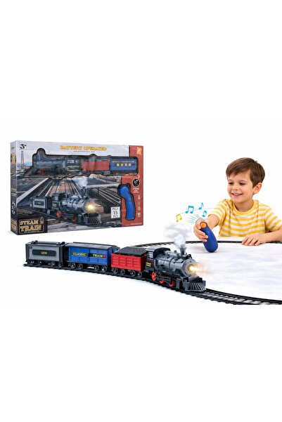 NASYONEL TOYS Oyuncak Tren Seti – Pilli Lokomotif ve Vagonlar – Işıklı Sesli ...