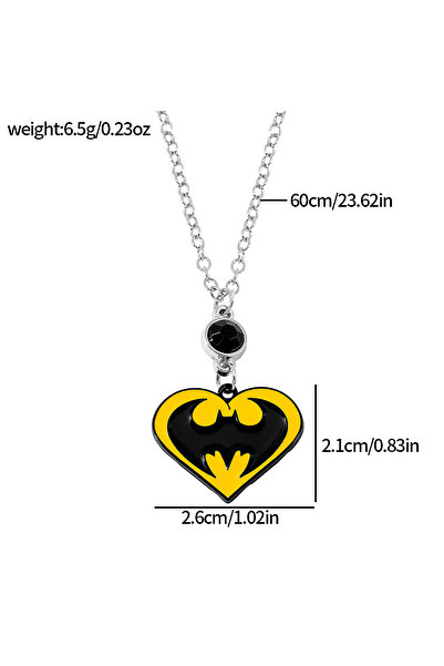 Miniso قلادة XL2765 بتصميم خفاش كاواي، هدية تذكارية من أفلام الأبطال الخارقين...