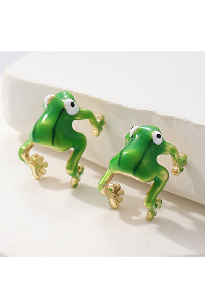 Choice T1142-Green Lovely Creative Blue/Green Frog Ear Cuff for Women's Funny...