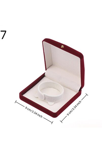 Choice صندوق مجوهرات Style5 ذو مشبك ذهبي مخملي، مناسب لعرض وتخزين القلائد وال...