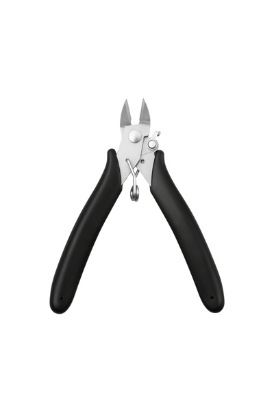 Choice قاطع أسلاك دقيق من الفولاذ الكربوني مقاس 4.6 بوصة مع قفل، كماشة قطع قطرية