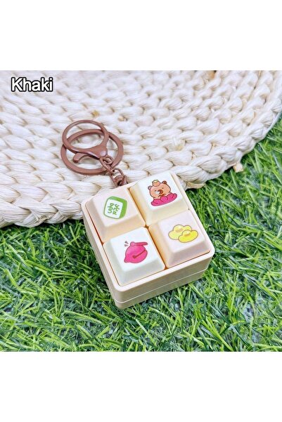 Choice Khaki New Cartoon Fidget Keychain Keys Button Keycap Keyboard Caps DIY...
