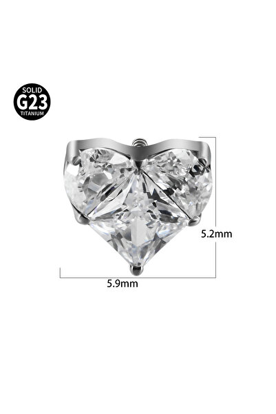 Choice حلقات تثبيت الجسم الهندسية وحلقات مجوهرات مخفية على شكل حرف D، قطعة وا...