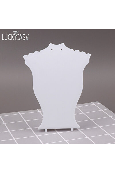 Choice White 2 Acrylic Mini Necklace Display Mannequin Pendant Model Jewelry ...