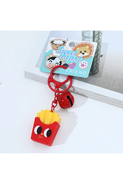 Choice النمط أ - قطعة واحدة، 1/5/10/20 قطعة، سلسلة مفاتيح على شكل طعام مزيف، ...