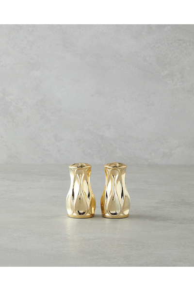 English Home Baho Cam Tuzluk - Biberlik 4x4x8 cm Gold