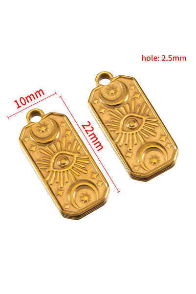 Choice 5 قطع من قلادات الشمس والنجمة والعين والقلب المستطيلة المصنوعة من الفو...