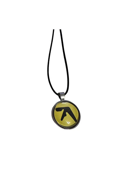 Miniso -yellow Aphex Twin Logo Pendant Necklace Handmade Jewelry