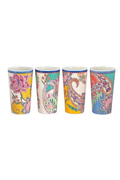 Lucky Art Paiselle Melamine 4-Piece Glass Set 450Cc
