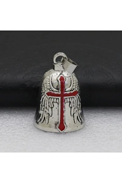 Choice 1PC Red Retro Punk Style Guardian Bell Motorcycle Bells Men's Cross Lu...