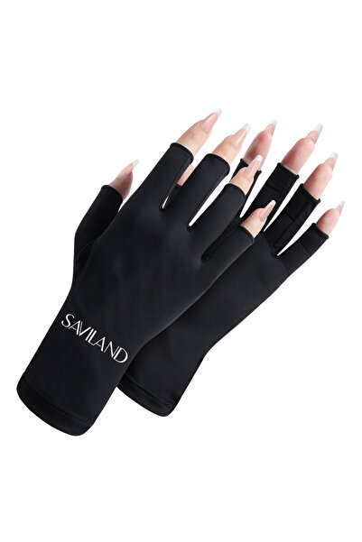 Choice قفازات سافيلاند الاحترافية السوداء للحماية من الأشعة فوق البنفسجية، مث...