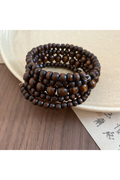 Choice HB4695-1 Vintage Wooden Beads Elastic Bracelets Bangles for Women Men ...
