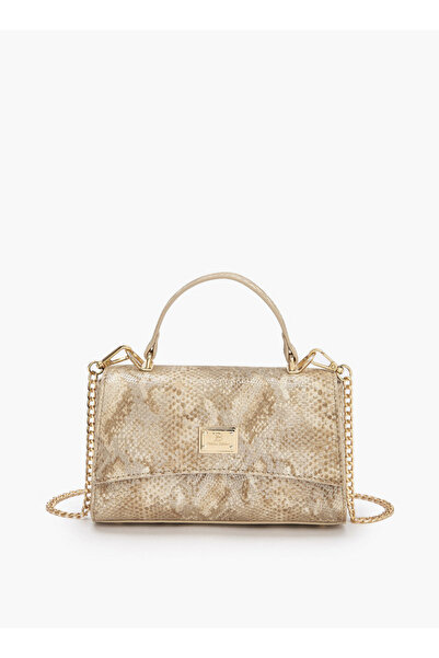 Flora Bella by Shoexpress حقيبة كروسبودي منقوشة بحزام قابل للفصل، من مجموعة ر...