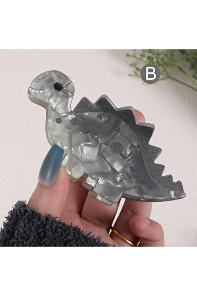 Choice مشبك شعر جميل على شكل ديناصور، قطعة واحدة، مشبك شعر لطيف، مشبك ذيل حصا...