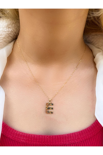 UZUNDAĞ KUYUMCULUK 14 Ayar Füzyon E Harfli Kolye