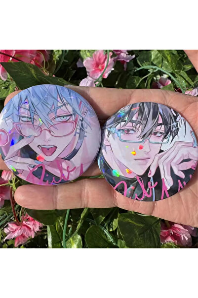 Choice مجموعة من قطعتين من دبابيس بروش أنمي، زوجان خجولان، فضائيان، إيفان تيل...