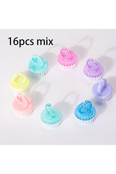 Choice 16pcs mix 1/8/16Pcs Plastic Nail Brushes Mix Color Nail Hand Scrubbing...