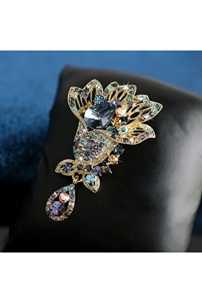 Choice شارات كريستالية زرقاء عتيقة الطراز، أنيقة وراقية، مناسبة للحفلات والمن...