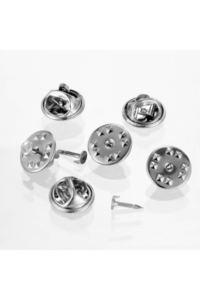 Choice16 200 Pieces Silver Set 200Pcs Butterfly Clutch with Blank Pins Backs ...