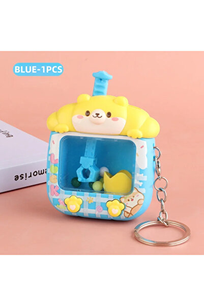Choice 1PC-Blue 1~8PCS Claw Machine Shape Keychain on The Phone Cute Small Ke...