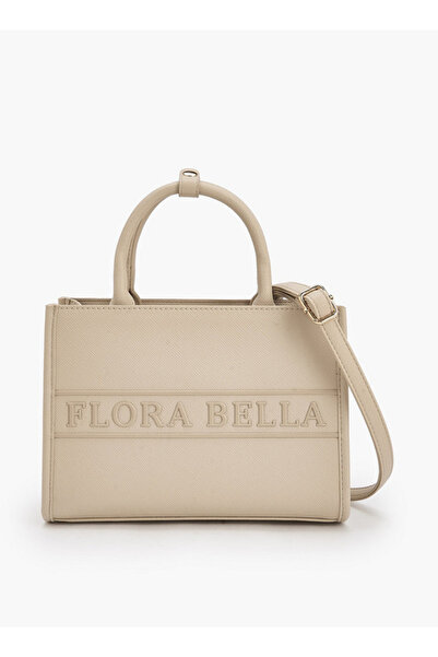 Flora Bella by Shoexpress Logo Embossed Tote Bag with Detachable Strap - H 26...