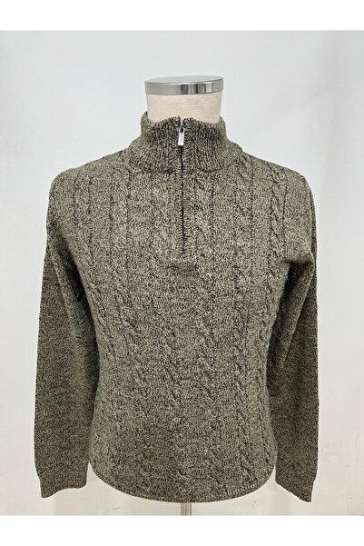 Tony Montana ERKEK YARIM FERMUARLI BOĞAZLI SAÇ ÖRGÜ TRİKO KAZAK