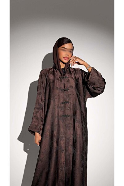 AYA MW1883 - Jacquard Abaya with an Asian Style