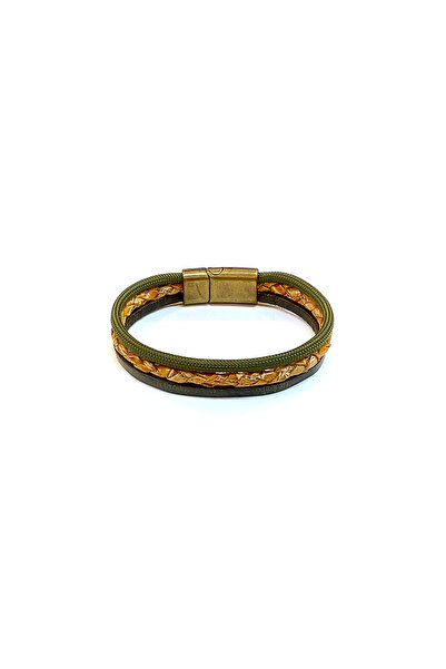 HER ŞEY NOTA www.herseynota.com Verdant Trace – Khaki Toned Genuine Leather M...