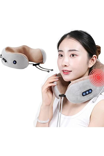 Arabest Electric U-Shaped Cervical Massage Pillow with USB Charging,for Trave...