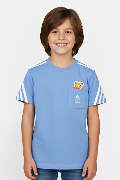 adidas تيشيرت ديزني للأطفال للأولاد، فضفاض، مطبوع عليه رسومات، بأكمام قصيرة، ...