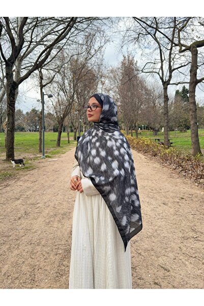 Mira İpek Royal Bambi Ceylan Desenli Pamuk Soft Şal ps218