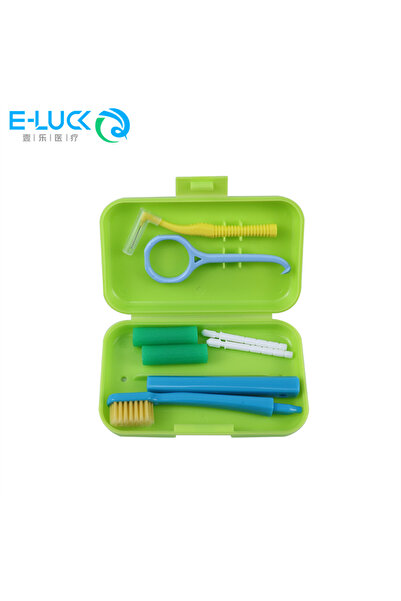 choice2 مجموعة أدوات العناية بالأسنان الخضراء، علبة واحدة، مجموعة أدوات تنظيف...