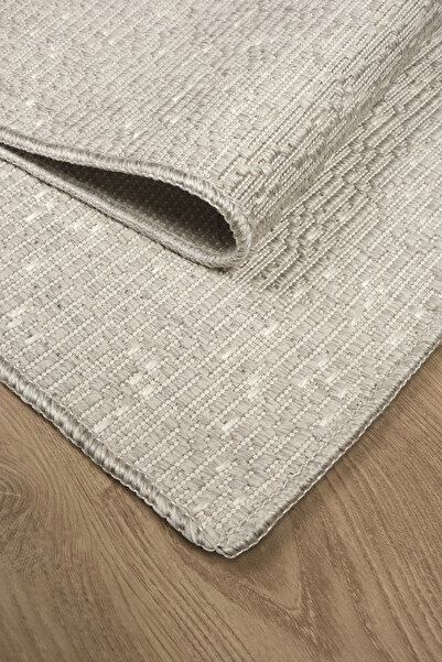 Lexa Gri Doklu Antialerjik Halı Kaymaz Tabanlı Robot Süpürgeye Uygun Yıkanabi...