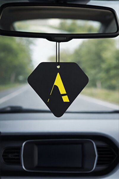 PROMOSYONİK A Harf Tasarımlı Bahar Esintisi Dekoratif Araç Kokusu ve Aksesuarı