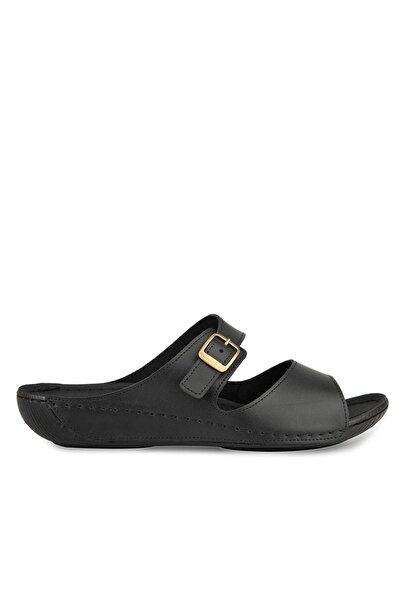 Muya Mesem Ανατομικό Taban Dört Mevsim Γνήσιο Δέρμα Γυναικεία Παντόφλες