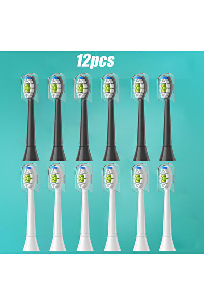 Choice10 6White 6Black 4-16pcs Replacement Toothbrush Heads Compatible with P...